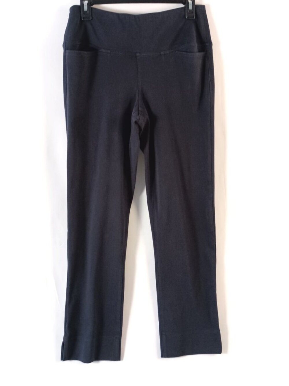 J Jill Wearever Straight Leg Pants Womens S Slate Blue Pull On Stretch